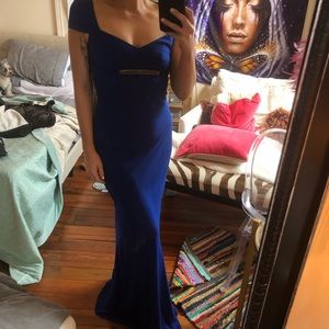 Floor length royal blue dress (never used)